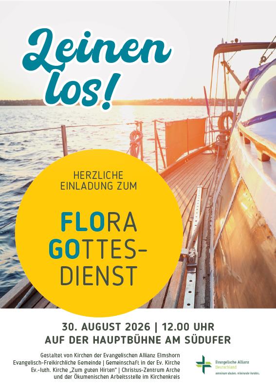 Flora-Gottesdienst "open air" 30.08. 12 Uhr ev. Allianz