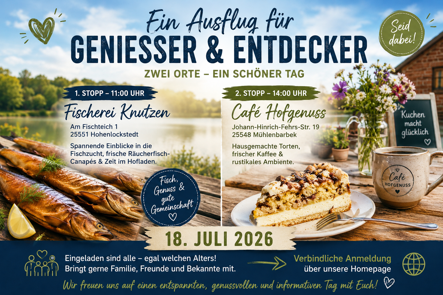 55+Ausflug für Genießer und Entdecker